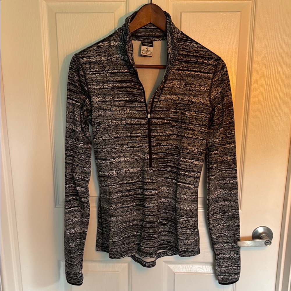 Nike Black and Gray Cowl Neck Sweater